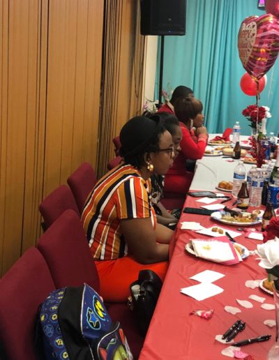 Guests sitting at their tables