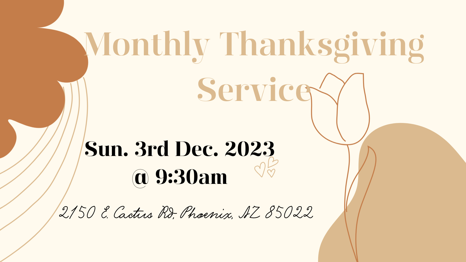 MonthlyThanksgiging Services
